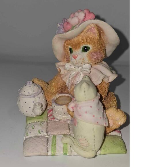 Enesco Calico Cats “Love Pours From My Heart" 102210 - Picture 2 of 5